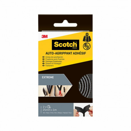 Adhesive Tape Scotch Black 25 mm x 1 m 1,5 m 5 kg 2 Pieces