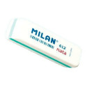 Eraser Set Milan 612 NATA White 7,8 x 2,3 x 1,2 cm 12 Pieces (25 Units)