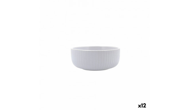 Snack Bowl Bidasoa Moana Grey Ceramic (12 Units)