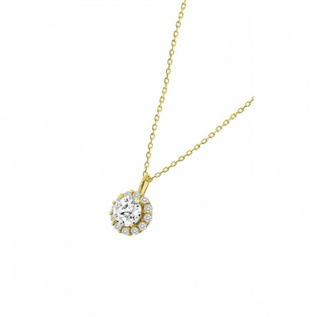 Ladies' Necklace Lotus HIN00104/43 Golden