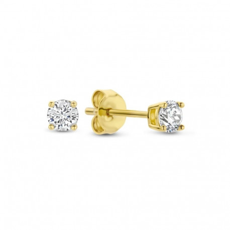 Ladies' Earrings New Bling HIN00336 Golden