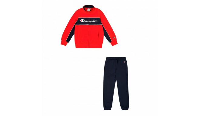 Children’s Tracksuit Champion Full Zip Suit Red - 7-8 Years
