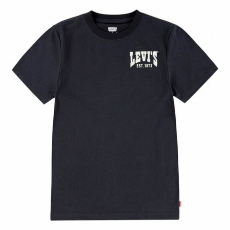 Child's Short Sleeve T-Shirt Levi's Lvb Valley View Black 8 Years