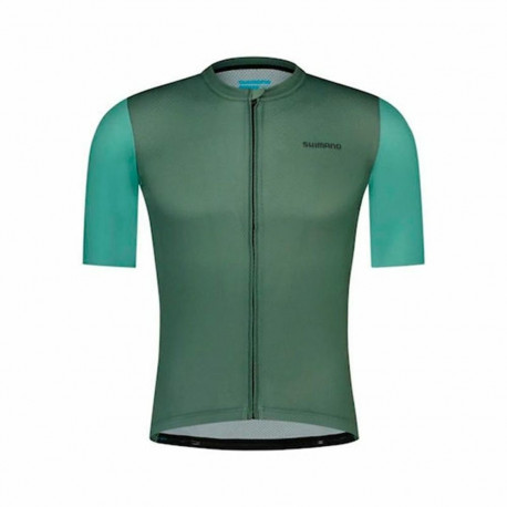 Cycling jersey Shimano Aria S.S. Olive - S