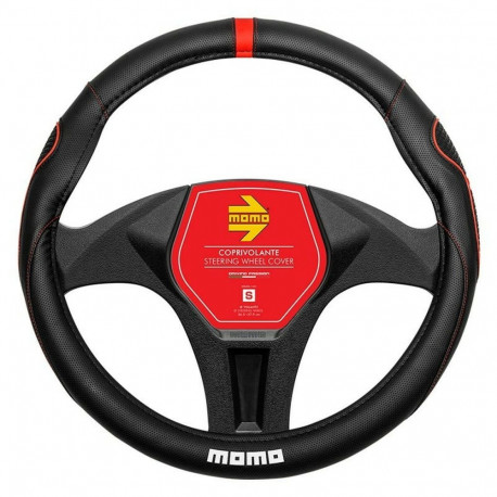 Steering Wheel Cover MOMO MOMLSWC014BRS 36,5-37,9 cm Black