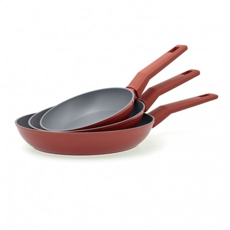 Kuumuskindlast bakeliidist valmistatud käepide Bidasoa Zocco Hall Terrakota Metall 3 Tükid, osad