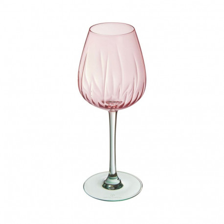 Wine glass Cristal d’Arques Paris Swirly Spring Pink Glass 470 ml (4 Units)