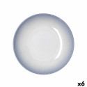 Deep Plate Bidasoa Lea Hydrozero White Ceramic Ø 23 cm (6 Units)