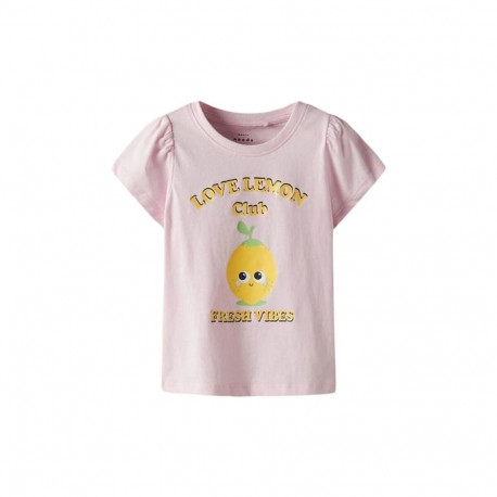 Laste Lühikeste varrukatega T-särk Name It Nmfvibeke Capsl Ballerina Roosa - 7-8 aastat