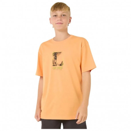 Laste Lühikeste varrukatega T-särk Rip Curl Raw Energy Frame Tee Oranž - 16 aastat
