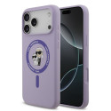 Karl Lagerfeld Apple iPhone 17 Pro Max Liquid Silicone Karl and Choupette MagSafe Case Purple