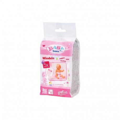 TOY BABY BORN NAPPIES SHRINKED. 5 PCS