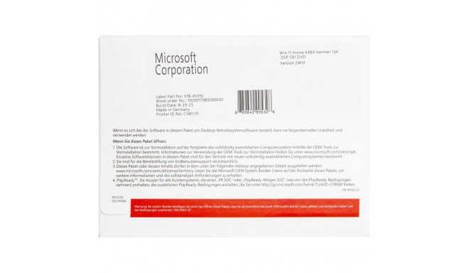 Microsoft Windows 11 Home 64 bit