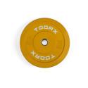 Raskusketas TOORX Bumper Plate Challenge, kollane, 50 mm, 15 kg