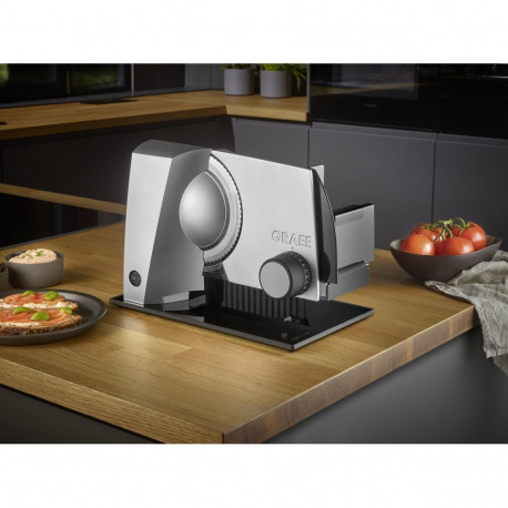 GRAEF slicer STYLE S12005, glass base plate, silver