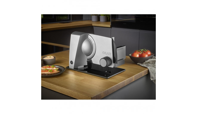 GRAEF slicer STYLE S12005, glass base plate, silver