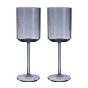 Wine goblet DOLCE 2pcs H23,3cm, grey