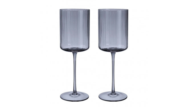 Wine goblet DOLCE 2pcs H23,3cm, grey
