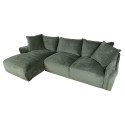 Corner sofa DIVI LC, mint green