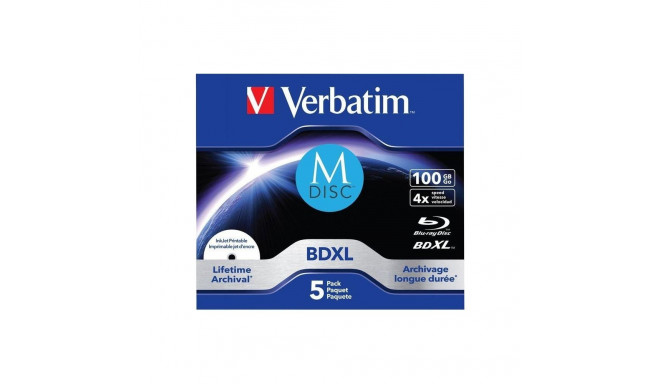 Verbatim BD-R disc M-100 GB Blu-ray blanks (4-fold, 5 Units)
