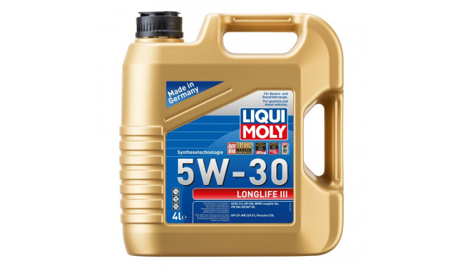 Longlife III 5W30 õli VAG mootoriõli Liqui Moly 4L