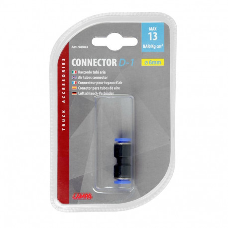 Kiirühendus 6mm, 2 otsa