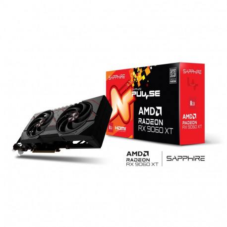 Sapphire graafikakaart PULSE Radeon RX 9060 XT GAMING OC 8G 8GB GDDR6, 128bit, PCI-E 5.0, 3320 MHz C