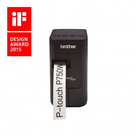 Brother PT-P750W sildiprinter 180 x 180 DPI 30 mm/s juhtmega ja juhtmevaba HSE/TZe Wi-Fi