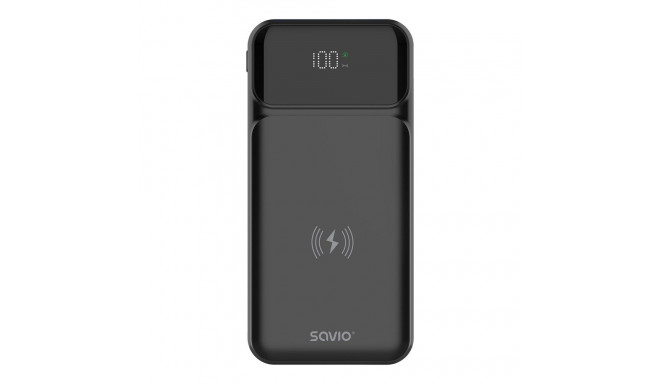 Savio BA-09 akupank liitium-polümeer 37 mAh juhtmevaba laadimine must