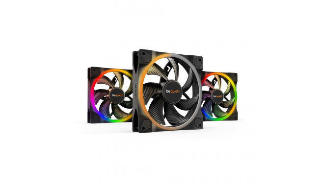 be quiet! Light Wings 140mm ARGB PWM ventilaator must 3 tk komplekt