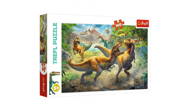 Puzzle - 160 - Walczące Tyranozaury - Trefl 15360