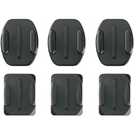 GoPro kleebitavad kinnitusadapterid Flat+Curved 6tk