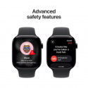Apple Watch 11 GPS 42mm Sport Band M/L, jet black/black (MEQU4ET/A)