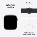 Apple Watch 11 GPS + Cellular 46mm Sport Band M/L, space gray/black (MFCA4ET/A)