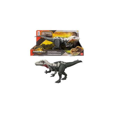 Jurassic World Rebirth Gigantic Thrashers Chilantalsaurus Dinosaur Figure Toy, Dual Attack