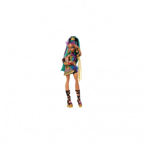 Monster High Nefera De Nile Doll with Pet Scarab Lavish and 7 Accessories like Purse and Snacks