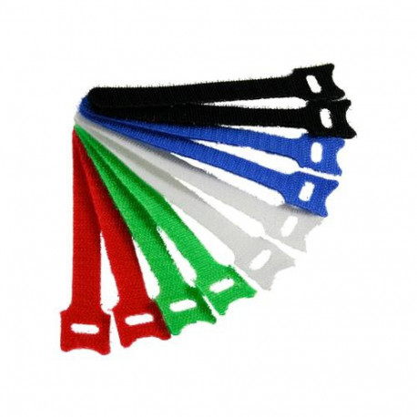 InLine Cable tie Straps hook-and-loop fastener 12x240mm 10 pcs. 5 Colors