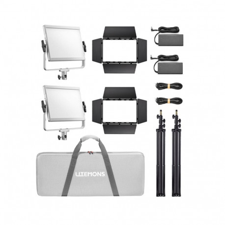 Godox Litemons LP600Bi Bi color LED Light Panel 2 light kit