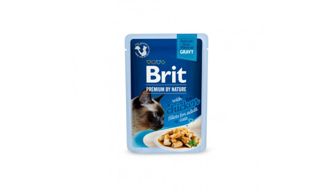 Brit Premium Cat Delicate Chicken Fillets in Gravy wet cat food 85g