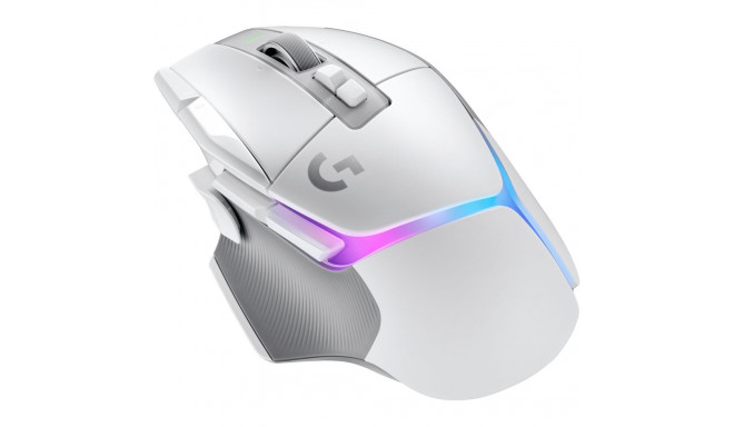 "Logitech G G502 X PLUS Mouse optical wireless 2.4 GHz USB Logitech Lightspeed receiver white"