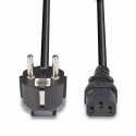 "LINDY IEC-Netzkabel 3m Schuko-Winkelst. IEC320C13"