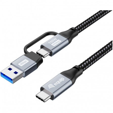"Equip Kabel USB-C 3.2 -> C/A St/St 3.00m 20Gbps schwarz"