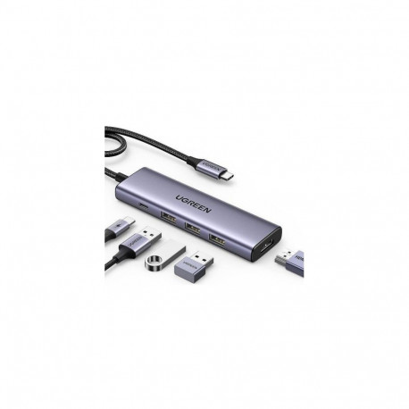 "UGREEN Revodok 5-in-1 4K HDMI USB-C Hub mit 3x USB-A 3.0"