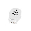 Universal travel power adapter 4 detach. plugs