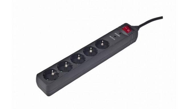 Product Title: 5-Way Surge Protected Power Strip – 3m Cable (German Type F)
