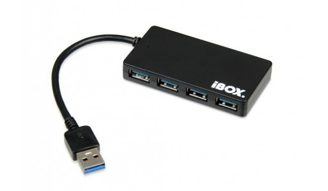 HUB USB 3.0 black 4-ports Slim