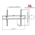 Handle for TV 37-70 "MC-668 black up to 40kg max vesa 600x400