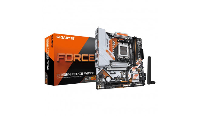 Gigabyte B850M FORCE WIFI6E (rev. 1.0) protsessoriperekond AMD protsessoripesa AM5 DDR5 toetatud kõv