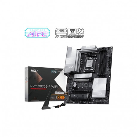 MSI PRO X870E-P WIFI | Processor family AMD | Processor socket AM5 | DDR5 UDIMM | Supported hard dis