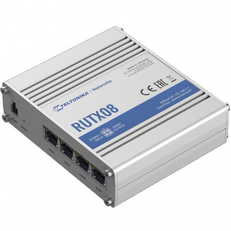 Teltonika | Industrial Router | RUTX08 | No Wi-Fi | 10/100/1000 Mbit/s | Ethernet LAN (RJ-45) ports 